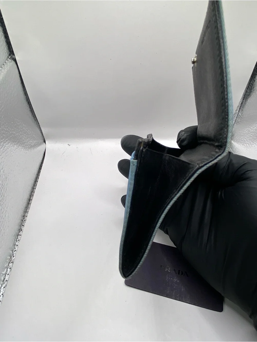 Prada Black Saffiano Leather Card Holder